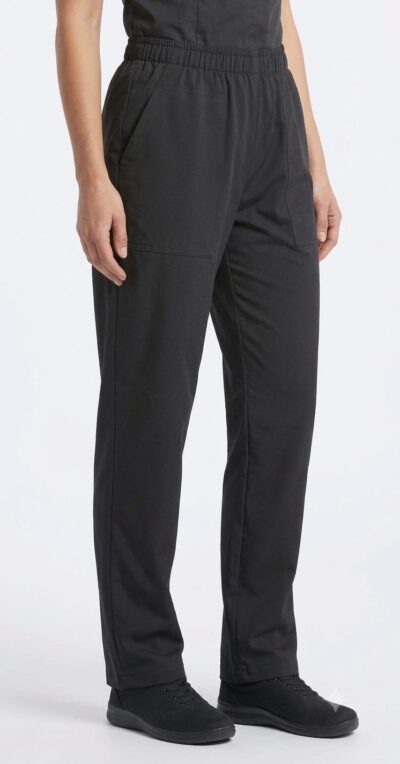 Pantalón Negro Bolsillo Parche Importado Lycra