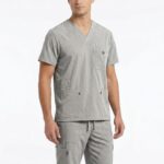 Uniforme Gris Perla Vivo Gris Cuello V Ristop Lafayette
