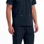 Uniforme Azul Oscuro Vivo Gris Cuello V Universal Lycra Lafayette