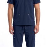Uniforme Azul Dia Vivo Gris Cuello V Cosmos Lafayette