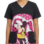 Blusa Cuello V Negra Sublimada Minnie Vestido Amarillo Ristop Lafayette