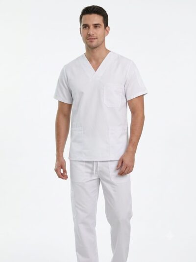 Uniforme Blanco Cuello V Antifluido Cosmos De Lafayette