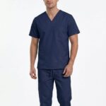 Uniforme Azul Dia Cuello V Antifluido Lotus De Lafayette