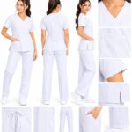 Uniforme Blanco Cuello Diagonal Universal Lycra Lafayette