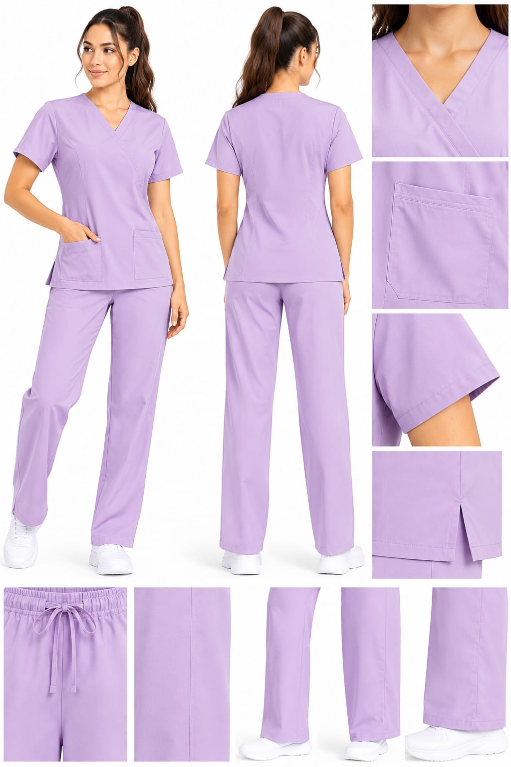 Uniforme Mora leche Cuello Diagonal Importado Lycra Uniforme Mora leche Cuello Diagonal Importado Lycra - Imagen 1