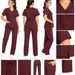 Uniforme Vinotinto Cuello Diagonal Importado Lycra