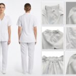 Uniforme Blanco Cuello Amanda Universal Lycra Lafayette